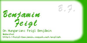 benjamin feigl business card