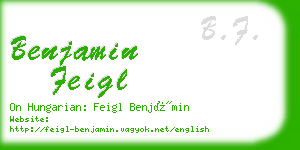 benjamin feigl business card